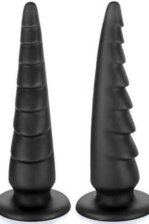Tariss'S Long Anal Plug Flexible Silicone Dildo With Strong Suction Cup For Hands-Free Play Putt Plug For Women Men G-Spot Prostate Stimulation Couples Pleasure Adult Sex Toys Black L