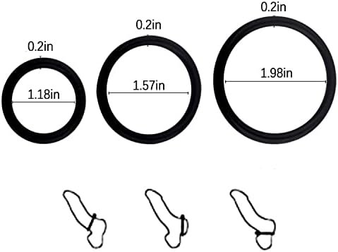 Penis Ring Set Silicone With 6 Different Sizes, Adjustable Cock Rings For Male Erection Enhancing, Long Lasting Stronger Mens Sex Toy, Male Sex Toys For Men Couple Pleasure, Adult Sex Toys & Games. - Image 3