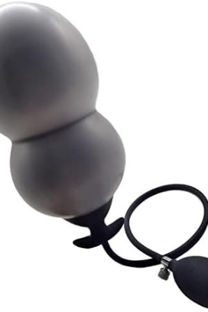 Baiwang Inflatable Butt Plug Silicone Anal Sex Toys 30Cm10Cm Black