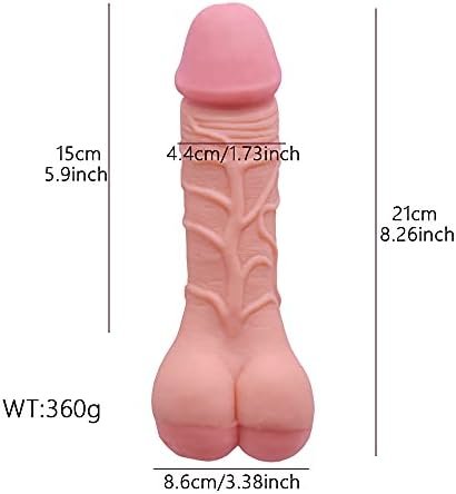 Male Masturbator Adult Sex Toy, Realistic Mini Ass Anal Pocket Pussy Double Function Hollow Penis Sleeve For Men Masturbation, Soft Realistic Dildo For Women Couples Beige - Image 2