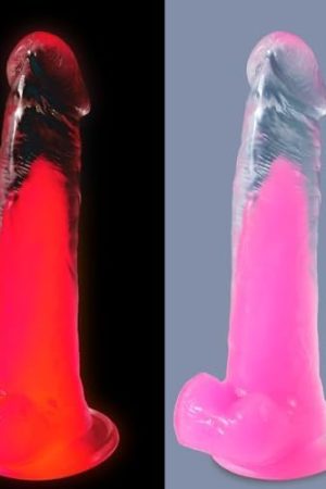 Realistic G-Spot Dildo For Women Masturbation - 9" Glow In The Dark Vaginal Anal Dildos With Lifelike Glans Veins & Hands-Free Suction Cup, Thick Lifelike Penis Adult Sex Toys For Female Orgasm