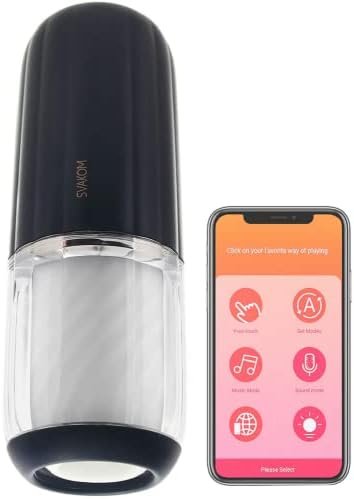 Svakom Alex Neo 2 Interactive Thrusting App-Controlled Rechargeable Masturbator Stroker - Black - More Connected Than Ever! - Image 2
