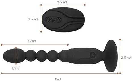 G-Spot Vibrator, Silicone Anal Beads Butt Plugs With 10 Stimulation Patterns, 3 Speeds And Hands-Free Suction Cup, Prostate Massager For Men Women And Couples - Image 2