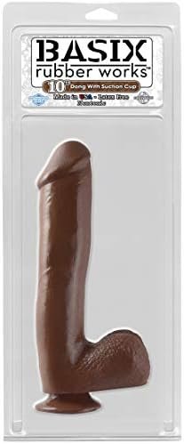Basix 10-Inch Suction Cup Dong, Black - Image 2
