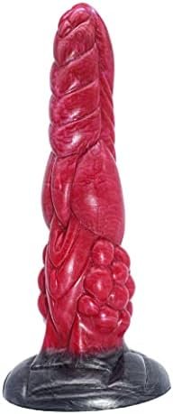 9.5 Inch Long Realistic Thick Dragon Dildo With Hands-Free Suction Cup, Big Soft Silicone Ailen Dildos Anal Plug Toys For Women And Men Gay Couples