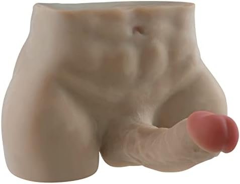 Huge Dildo Realistic Men'S Penis Doll,Safe Tpr & American Design, Flexible G Spot Dildos Doll For Women Sex Toy Brown