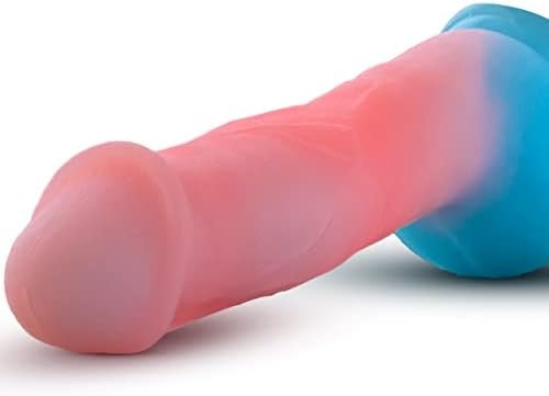 8.66" Realistic Dildo Glow In The Dark Dildos With Liquid Silicone Sex Toys For Womens Sex Pleasure Suction Cup Fake Penis Thick Monster Dildo For G-Spot And Anal Stimulation Anal Toy For Men