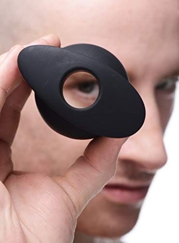 Lynx Small Silicone Hollow Anal Plug - Black - Image 2