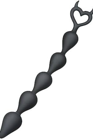 Silicone Anal Beads Butt Plug With Devil Shape Handle 5 Bead Anal Plug Anal Sex Toys Flexible Anal Chain Anal Trainer Sm Masturbation For Women Men Couples Cosplay Sex Factory