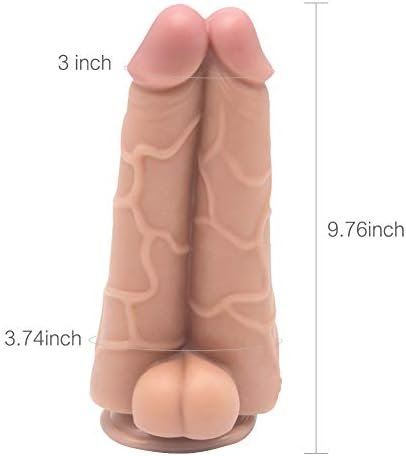 Realistic Double Dildo Massive Anal Plugs With Suction Cup Penis Massage Butt Plug Large Anal Sex Toys For Advanced Players Sex Factory (Flesh) - Image 3