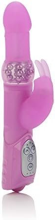 Calexotics 7-Function Silicone Jack Rabbit - Vibrator With Rotating Shaft - Waterproof Vibe Sex Toys For Couples - Adult Clitoral G Spot Massager - Pink