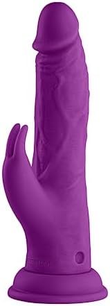 Realistic Lifelike 8.2” Silicone Rabbit Vibrator Adult Sex Toy - Wireless Turbo Female Dildo Vibrating Device - Brown Multi-Function Waterproof Vibrator - G Spot Stimulator Masturbation Women Sex Toy