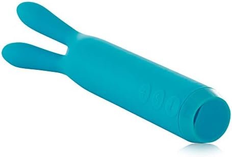 Je Joue Rabbit Bullet Vibrator, Powerful, Whisper Quiet, Waterproof, Usb Rechargeable, 100% Medical Grade Silicone - Teal - Image 2