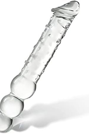 Fst 11.6 Inches Long Glass Dildo Big Swirl Crystal Penis Thruster Pleasure Wand Anal Plug Vaginal Sex Toy Transparent