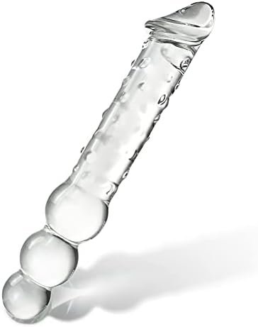 Fst 11.6 Inches Long Glass Dildo Big Swirl Crystal Penis Thruster Pleasure Wand Anal Plug Vaginal Sex Toy Transparent