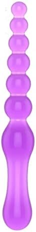 Long Anal Beads,Silicone Anal Butt Plug G-Spot Dildo With 7 Beads Flexible Butt Plug Soft Adult Sex Toys Prostate Massage Anal Sex Toys 7 Balls Dildo For Men Women