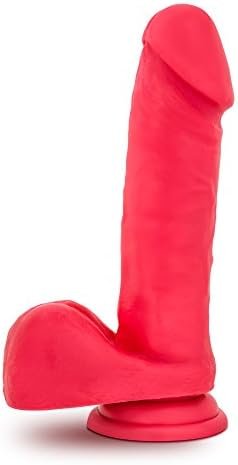 Blush Ruse - Big Poppa - 8" Long Realistic 2" Thick - Soft Purio™ Liquid Silicone Dildo - Satin Smooth Ultrasilk - Strong Suction Cup Base - Cerise - Image 2