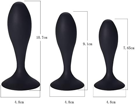 Anal Butt Plug 3Pcs Silicone Anal Plug Set For Beginner, Butt Plug Training With Strong Suction Cup Base, Prostate Massager Anal G-Spot Adult Sexy Toys Butt Plugs For Women Man And Couples - Image 3