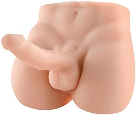 Male Torso Dildo Sex Doll, Men'S Penis Love Doll With Muscle Line For Women Masturbation Toys - 11X9.44 Inch,Beige
