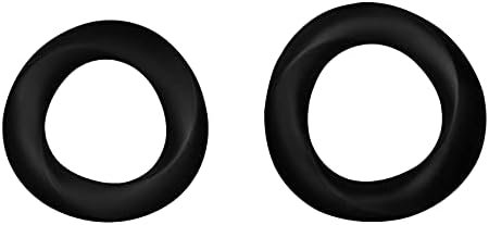Eis Cock Rings 2-Piece Set - Set Of 2 Curved Penis Rings For Longer, Harder Erections - Skin-Friendly Silicone, 2 Sizes (2.8 And 3.3 Cm)