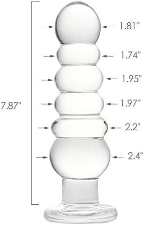 Anal Beads, Glass Big Size Butt Plug With Graduated Beads For Experienced Users, Crystal G-Spot P-Spot Massager For Men Women - Image 2