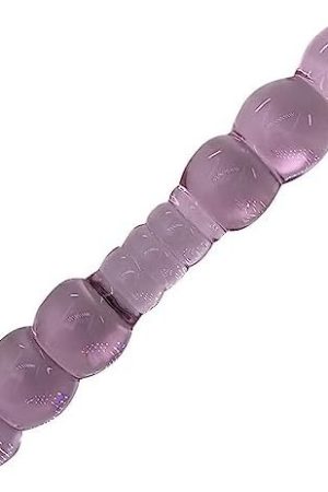 Glass Bead Pleasure Wand, Crystal Double-Ended Dildo Penis, Anal Butt Plug For G-Spot Stimulation Sex Toy Adult Toy