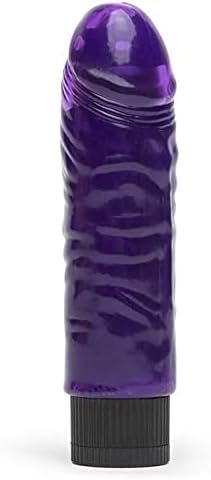 Lovehoney Vibrating Dildo - 5 Inch Realistic Dildo - Firm Multispeed Vibrator For Women - Beginner Friendly Small Dildo - Twist Base Multispeed Vibrator - Adult Sex Toy - Purple