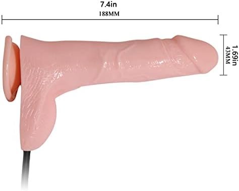 Relistic Inflatable Dildo With Powerful Suction Cup, 7.4 Inch Anal Balloon Pump G-Spot Dildos Women Adult Sex Toys - Image 2