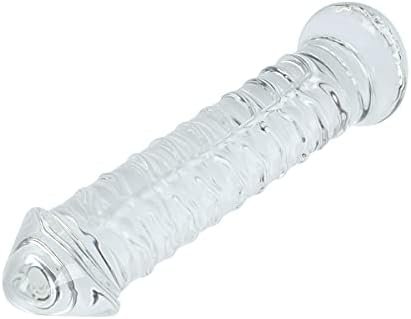 Epichao Large Clear Phallic-Shaped Glass Dildo Big Crystal Penis Sex Pleasure Wand For Female Masturbation - Image 3
