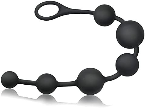 Silicone Anal Bead Butt Plug Anal Trainer Anal Chain With 6 Different Size Balls And Pull Roop For Men Women Sex Factory