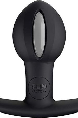 Fun Factory Sex Toys | Butt Plug 'B-Balls Uno' And 'B Balls Duo' Anal Sex Toys | Anal Toy With Rotating Inner Balls Anal Plug (Duo Black/Grey)