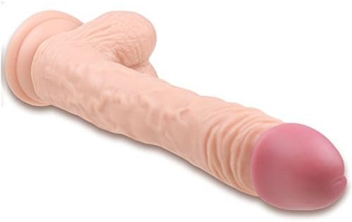 Large Realistic Lifelike Dildo With Testicles - Suction Cup Base Penis Sex Toy - Image 2