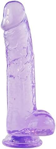 Realistic Dildo For Women,7.6 Inch Purple Dildo For Female,Adult Sex Toys For Women