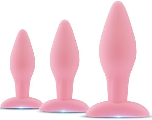 Anal Plug Anal Sex Toys,Hisionlee 3 Sizes Adult Sex Anal Toys Silicone Butt Plug Cone Design Prostate Massage Sex Toys For Men Adult Sex Toys & Games(Black)
