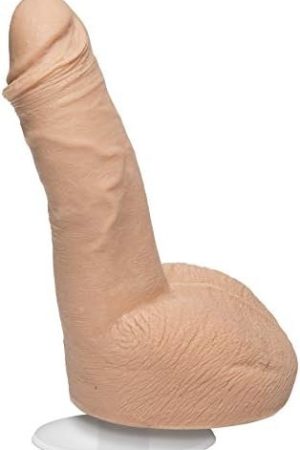 Doc Johnson Signature Series - Ryan Bones - 7 Inch Realistic Ultraskyn Dildo With Removable Vac-U-Lock Suction Cup - F-Machine & Harness Compatible - For Adults Only, Vanilla