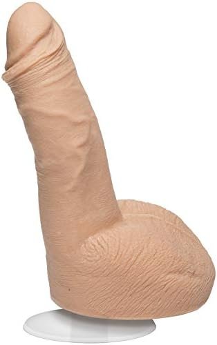 Doc Johnson Signature Series - Ryan Bones - 7 Inch Realistic Ultraskyn Dildo With Removable Vac-U-Lock Suction Cup - F-Machine & Harness Compatible - For Adults Only, Vanilla