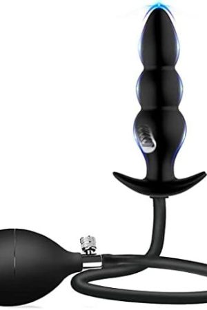 Silicone Inflatable Butt Plug, Lenahu Anal Sex Toys (Steel Ball Included), Anal Plug Medical Grade For Male, Female And Beginners, Adult Sex Toys & Games