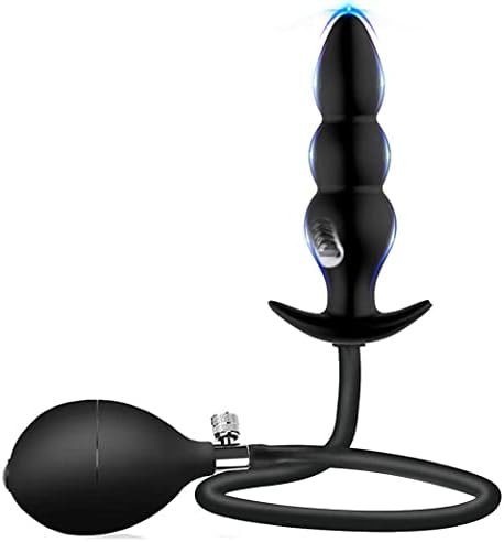 Silicone Inflatable Butt Plug, Lenahu Anal Sex Toys (Steel Ball Included), Anal Plug Medical Grade For Male, Female And Beginners, Adult Sex Toys & Games