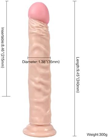 Large Long Slim Dildo Realistic Dildos Flexible Dildo Strong Suction Cup Anal Dildo Adult Sex Toys For Women 9.45" - Image 2