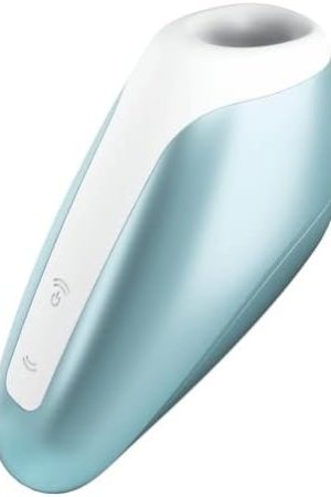 Satisfyer Love Breeze Air-Pulse Clitoris Stimulator - Non-Contact Clitoral Sucking Pressure-Wave Technology, Waterproof, Rechargeable (Ice Blue)