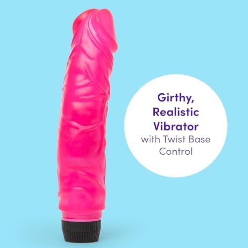 Lovehoney Vibrating Dildo - 8 Inch Realistic Dildo - Girthy Multispeed Dildo For Women - Red - Image 2