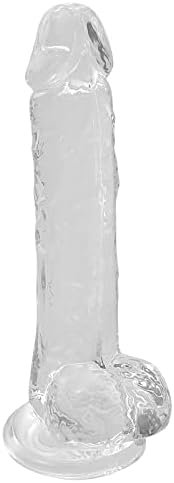 Clear Dildo,9.6 In Huge Dildo With Suction Cup For Hands-Free Play,Adult Sex Toys For Women