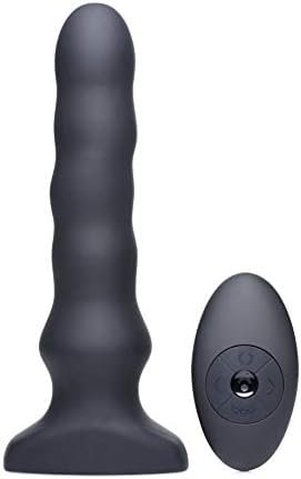 Lynx Vibrating And Squirming Silicone Anal Plug - Black