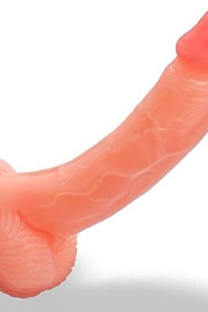 Realistic Dildo Sobairu 7.1Inch Dildo With Suction Cup For Hands-Free Play, Flexible Cock With Curved Shaft And Balls For Vaginal G-Spot And Anal Play, Adult Sex Toy For Male & Female, Couples…