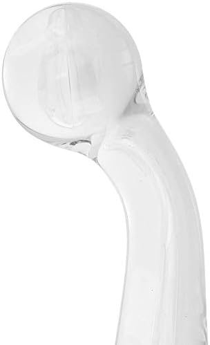 Crystal Premium Glass G-Spot Wand (Clear) And Water Based Lube (1Oz) - Image 2