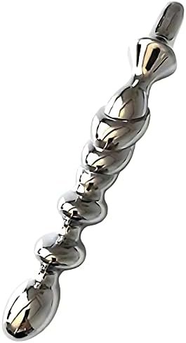 Double-Ended Dildo Pleasure Wand - Metal G-Spot Massage Dildo Anal Plug Clitoral Stimulator Masturbation Adult Sex Toy For Couple (Pd-S09)