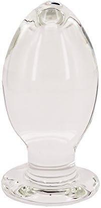 Eastern Delights Huge Glass Butt Plug, G-Spot Crystal Anal Plug Trainer Sex Toy (Extra Large)