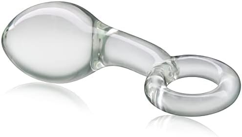 Anal Butt Plug Glass Anal Trainer With Big O Ring Crystal Pleasure Wand Adult Sex Toy For Men Women Couple Play (M) - Image 3