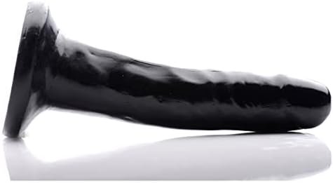 Curve Novelties 6 Inch Slim Dildo- Black - Image 3