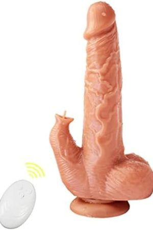 8.6" Thrusting Dildo Vibrator With Vibrating And Heating Sex Toy For Women Penis For G-Spot Stimulation Rotation 10 Vibration & Licking Modes Vibrator For G Spot Clitora